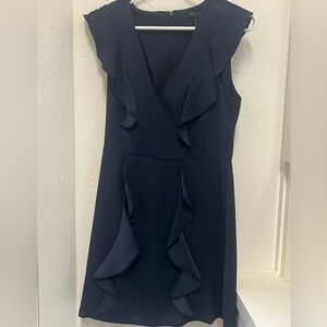 BCBGMaxAzria Blue Mini Dress with Chic Design